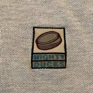 Vintage Mighty Ducks Sweatshirt Mens Large Gray NHL Hockey Gear For Sports 90s